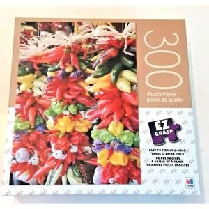 Puzzle Colorful Peppers EZ Grasp MB Milton Bradley 300 Piece 18 inch x 24 inch